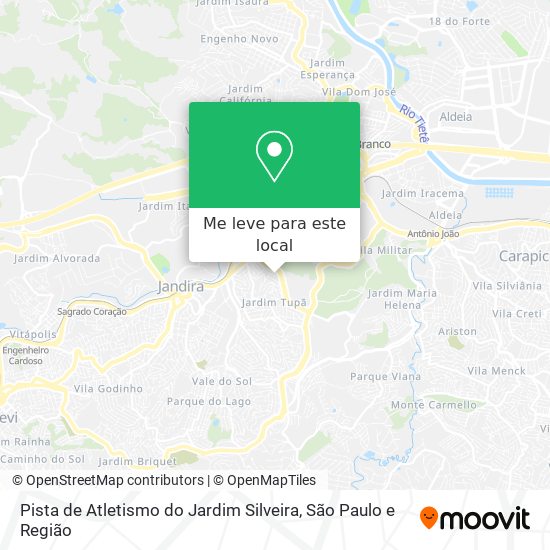 Pista de Atletismo do Jardim Silveira mapa