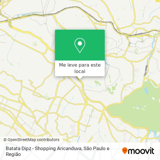 Batata Dipz - Shopping Aricanduva mapa