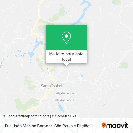 Rua João Menino Barbosa mapa