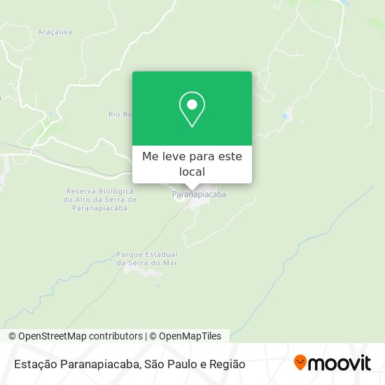 Estação Paranapiacaba mapa