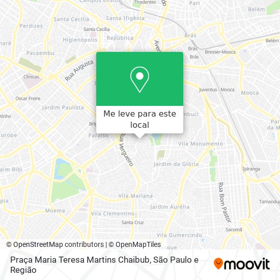 Praça Maria Teresa Martins Chaibub mapa