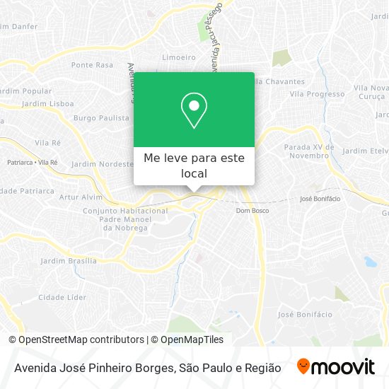 Avenida José Pinheiro Borges mapa