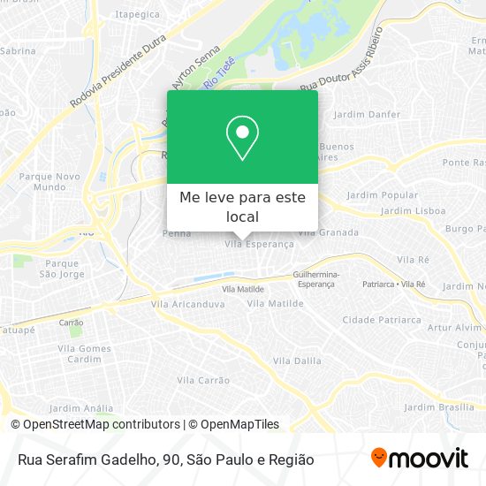 Rua Serafim Gadelho, 90 mapa