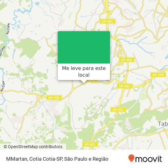 MMartan, Cotia Cotia-SP mapa