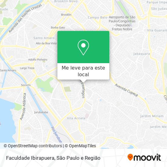 Faculdade Ibirapuera mapa