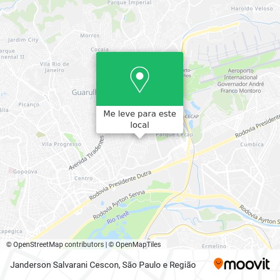 Janderson Salvarani Cescon mapa