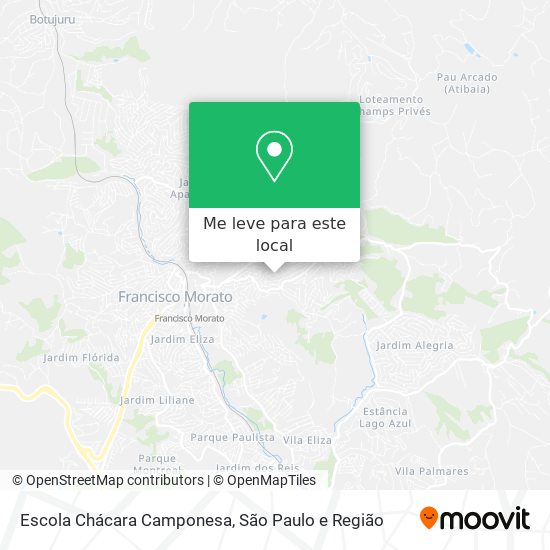 Escola Chácara Camponesa mapa