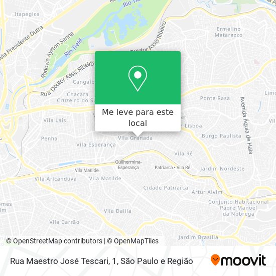 Rua Maestro José Tescari, 1 mapa