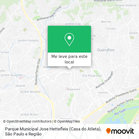 Parque Municipal Jose Hettefleis (Casa do Atleta) mapa