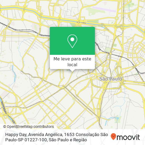 Happy Day, Avenida Angélica, 1653 Consolação São Paulo-SP 01227-100 mapa
