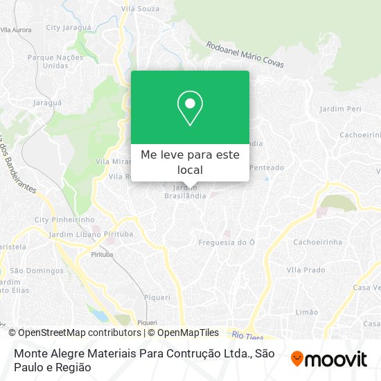 Monte Alegre Materiais Para Contrução Ltda. mapa
