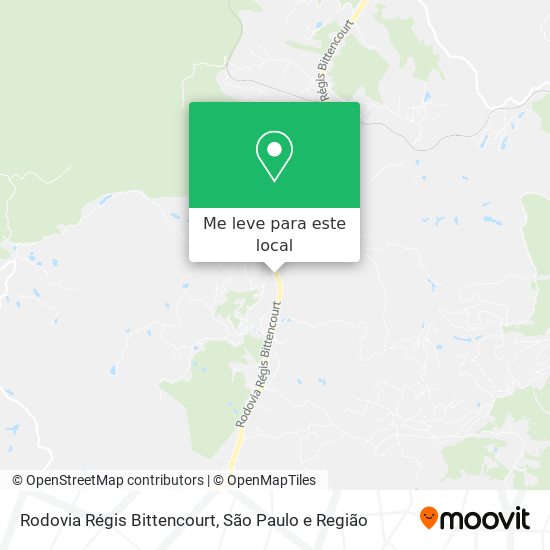 Rodovia Régis Bittencourt mapa