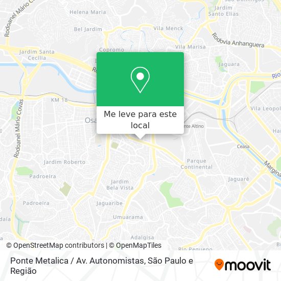 Ponte Metalica / Av. Autonomistas mapa
