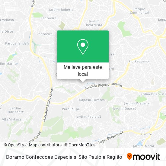 Doramo Confeccoes Especiais mapa