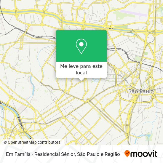 Em Família - Residencial Sênior mapa