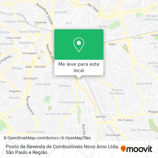 Posto de Revenda de Combustiveis Novo Arno Ltda mapa