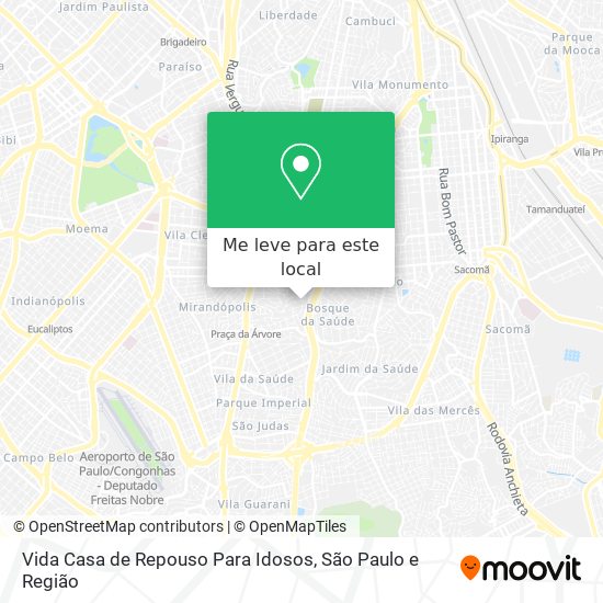 Vida Casa de Repouso Para Idosos mapa