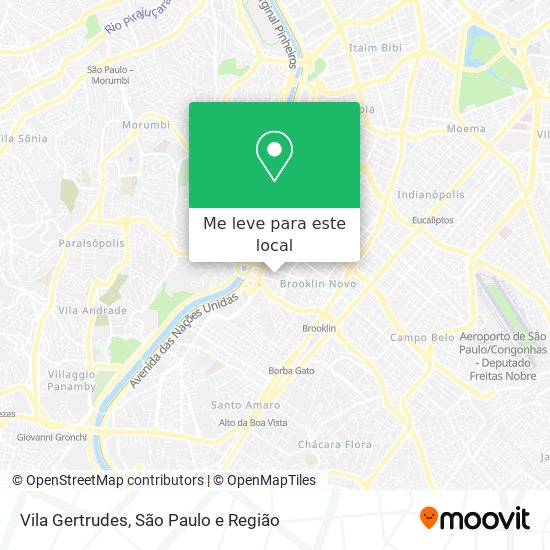 Vila Gertrudes mapa