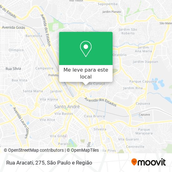 Rua Aracati, 275 mapa