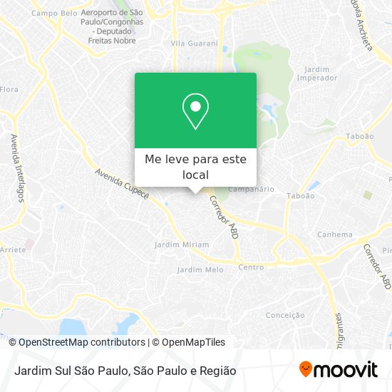 Jardim Sul São Paulo mapa