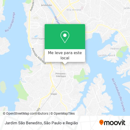 Jardim São Benedito mapa