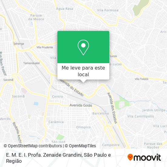 E. M. E. I. Profa. Zenaide Grandini mapa