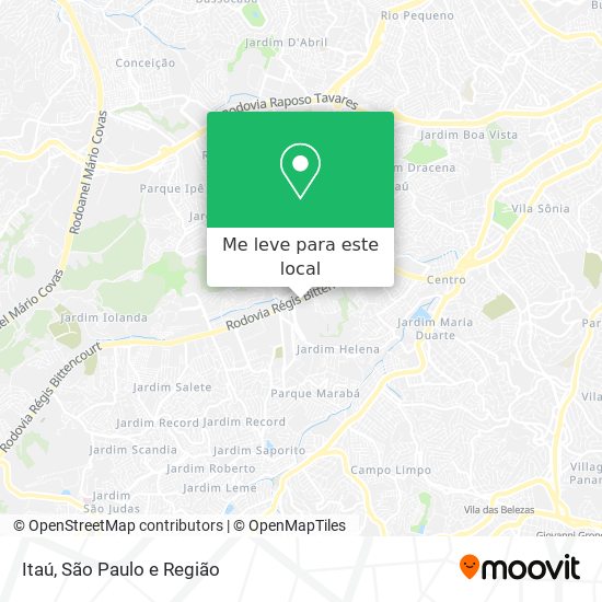 Itaú mapa