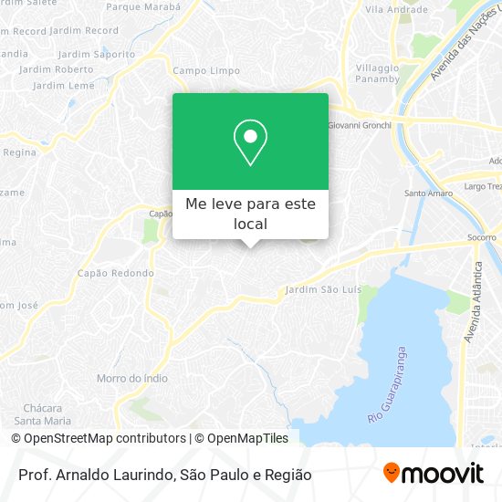 Prof. Arnaldo Laurindo mapa