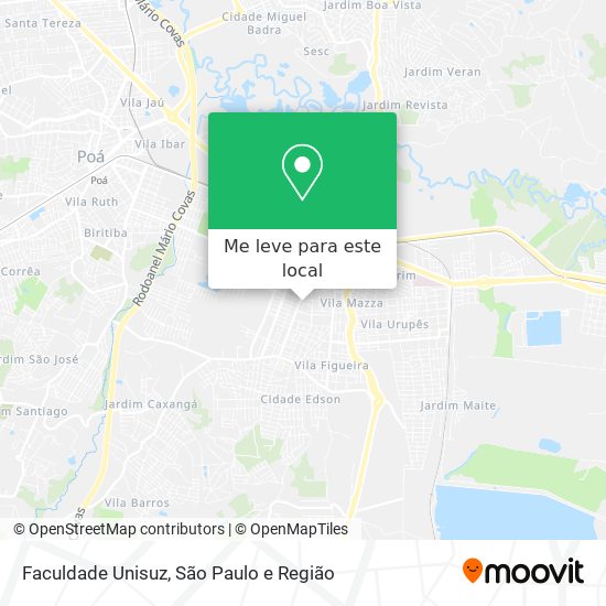 Faculdade Unisuz mapa