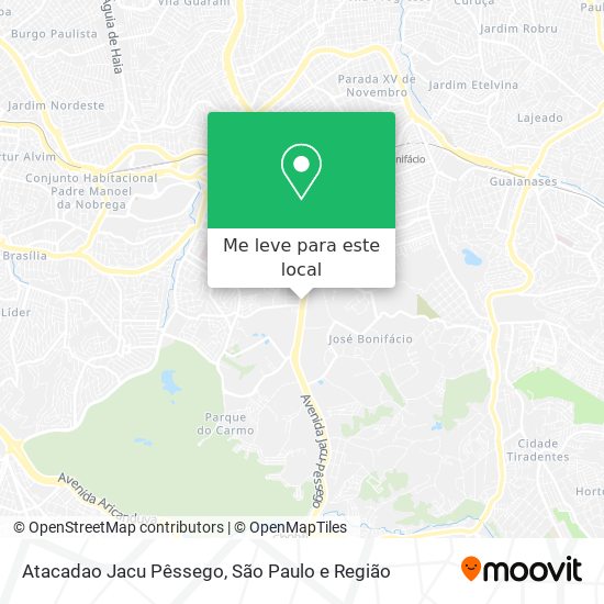 Atacadao Jacu Pêssego mapa