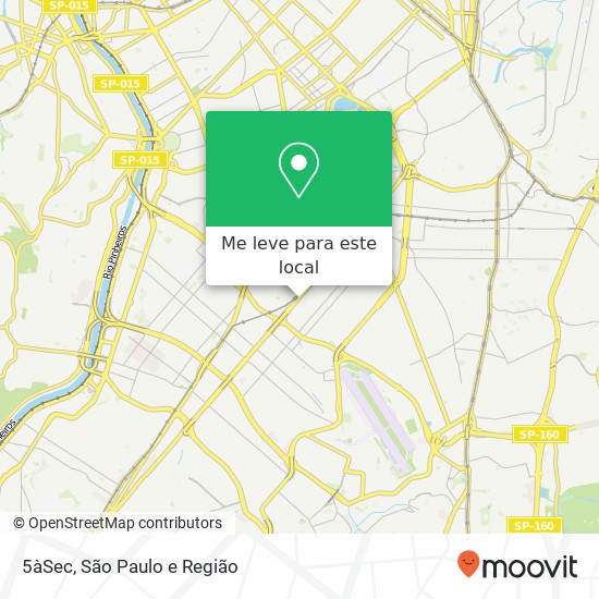 5àSec, Avenida Ibirapuera, 3103 Moema São Paulo-SP 04029-200 mapa