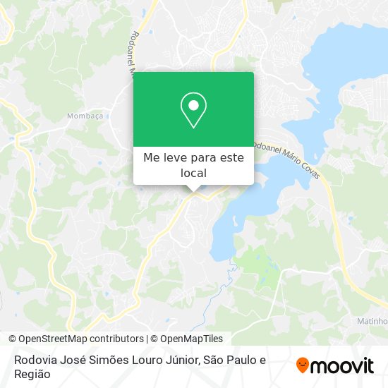 Rodovia José Simões Louro Júnior mapa