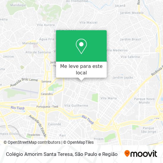 Colégio Amorim Santa Teresa mapa