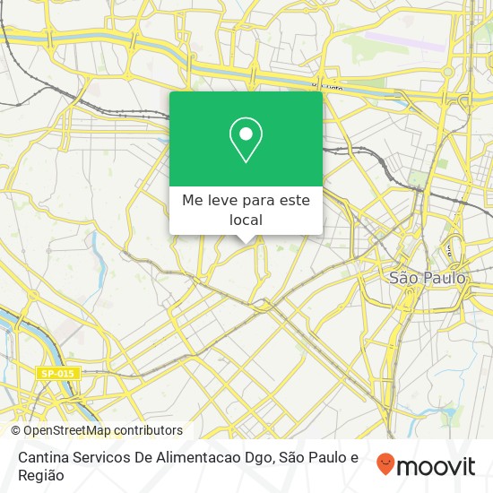 Cantina Servicos De Alimentacao Dgo, Avenida Arnolfo Azevedo, 160 Perdizes São Paulo-SP 01236-030 mapa