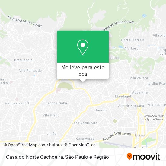 Casa do Norte Cachoeira mapa
