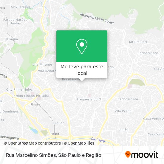 Rua Marcelino Simões mapa