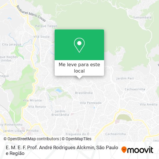 E. M. E. F. Prof. André Rodrigues Alckmin mapa