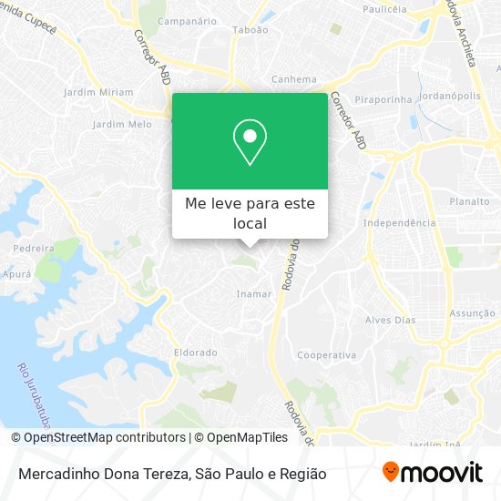 Mercadinho Dona Tereza mapa