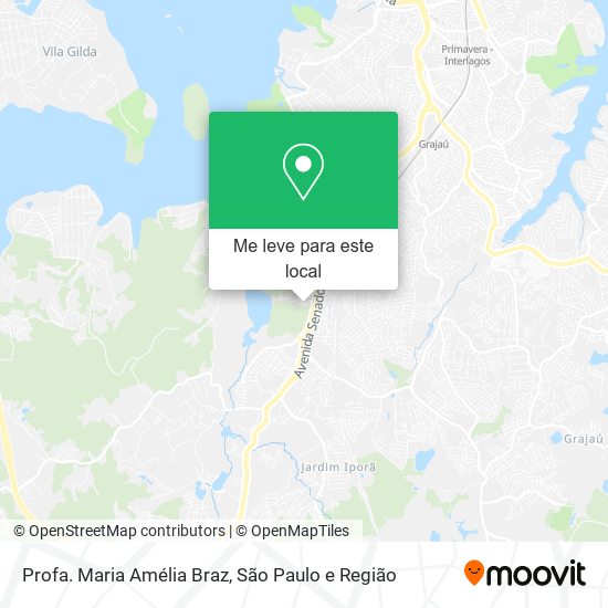 Profa. Maria Amélia Braz mapa