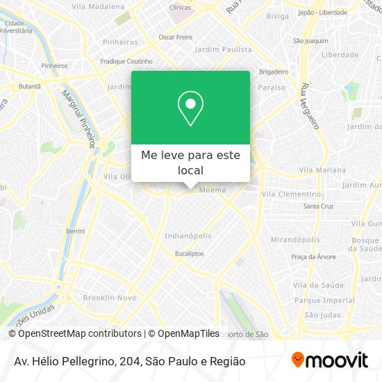 Av. Hélio Pellegrino, 204 mapa