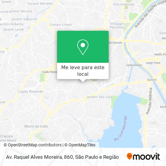 Av. Raquel Alves Moreira, 860 mapa