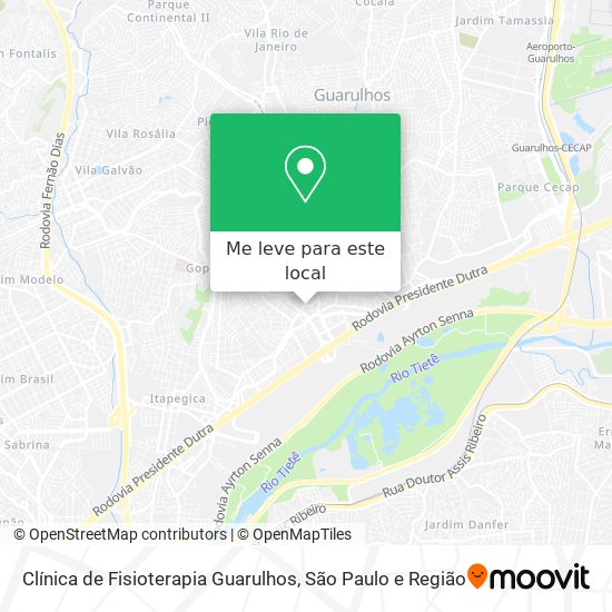 Clínica de Fisioterapia Guarulhos mapa