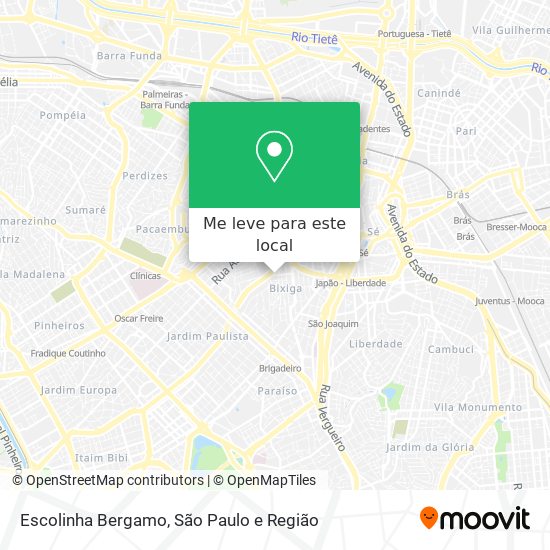 Escolinha Bergamo mapa