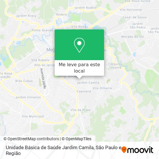 Unidade Básica de Saúde Jardim Camila mapa