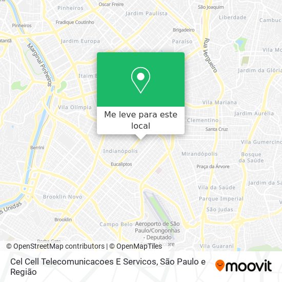 Cel Cell Telecomunicacoes E Servicos mapa