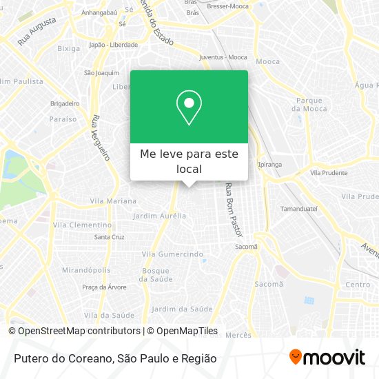 Putero do Coreano mapa