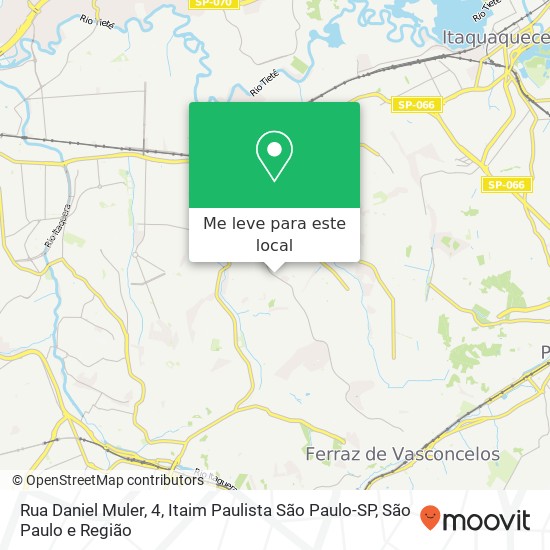 Rua Daniel Muler, 4, Itaim Paulista São Paulo-SP mapa