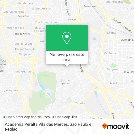 Academia Peralta Vila das Merces mapa