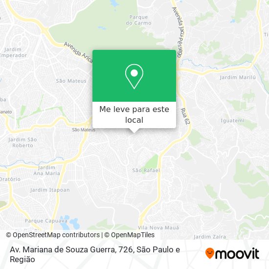 Av. Mariana de Souza Guerra, 726 mapa