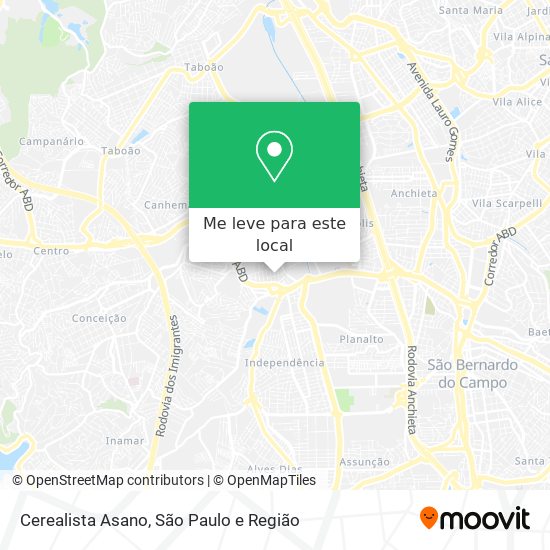 Cerealista Asano mapa